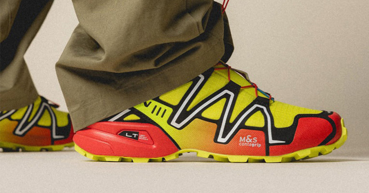 スニーカー Salomon Speedcross 3 Red Yellow Salomon - SNEAKERS SPEEDCROSS 3 SULPHUR SPRING, HIGH RISK